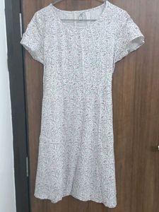 Lifestyle Midi Dress Pink Flower Off-white