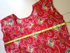 Bandhni Print Kurti For Daily Use