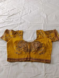 Heavy Wedding Musturd Saree