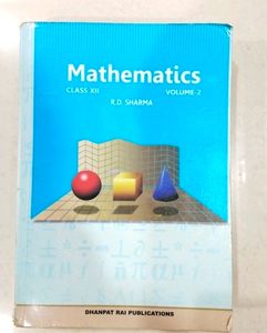 R.D.Sharma Volume - 2 Mathematics Class 12th CBSE
