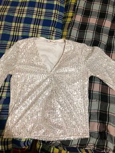 Sequin Top Branded Kotty