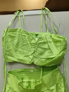 Lime Green Two-Piece Set