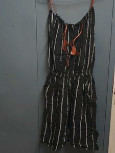 Striped Black Jumpsuit