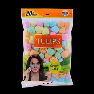 Tulips Cotton Balls - 120 Pieces