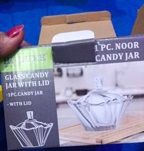 Glass Candy Jar with Lid