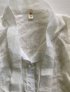 White Button-Up Top