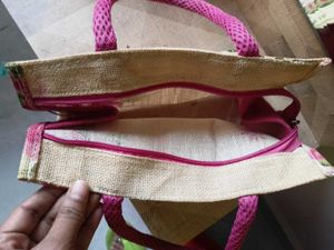 New Floral Jute Bag