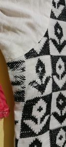 Black 🖤&amp;White  Thread Work Kurti