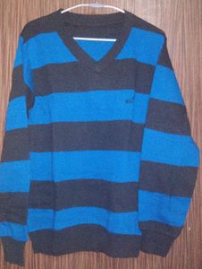 Striped V-Neck Sweater