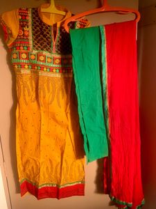 Ethnic Readymade Chudidar Suit 3 Pcs Set
