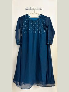 Women's Georgette Embroidered Anarkali Kurta