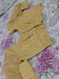 Gold Embroidered Lehenga Choli Set