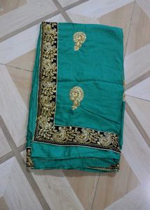 Elegant Green Saree Never Used Totally New