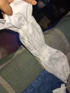 Denim Mini Dress with Bow