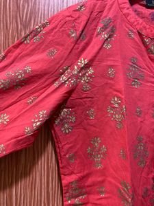 Women Straight Kurti With One Pocket