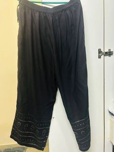 Elegant  Black Printed Suit Set