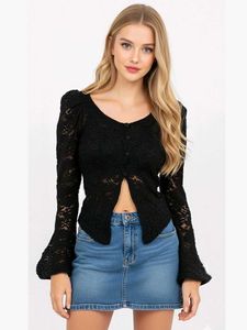 Black lace top