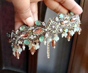 Crystal Beaded Choker necklace