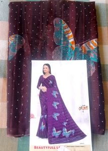 Exclusive Fancy Saree With Heavy Siroski Work