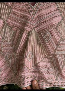 Cut Dana &amp; Moti Work Heavy Pink Embellished Blouse