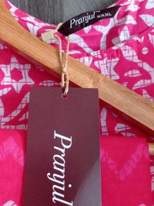 Pink Printed Kurta Set