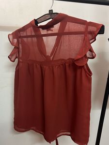 Perfect For Summer-Rust Top