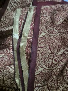 Party Wear Saree With Attached Blouse Piece