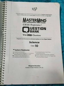 Mastermind Class Questions Bank Science