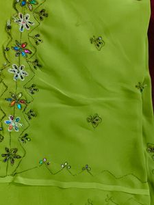 Green New Saree
