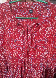 Pretty Red Tunic Top❤️