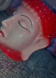 Buddha Face Ceramic Vase