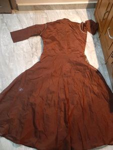 Party Wear Gown Double Layer Kurti