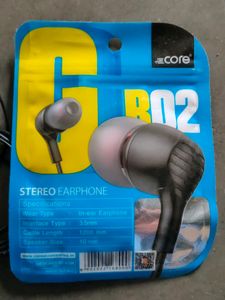 Core B02 Wired Earphones Unsed Product