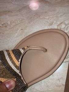 Luna Blu Festive Beaded Flats