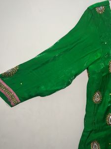 Emerald Green Anarkali Dress
