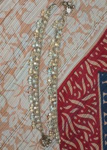 Silver Clr Anklets For Girls