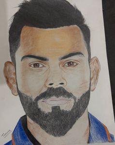 Virat Kohli Portrait Drawing