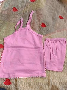 Baby Dress Cotton Pink