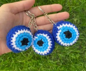 Handmade Evil Eye Keychain