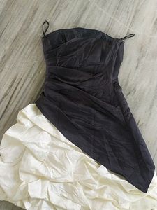 Black And White Short Dress