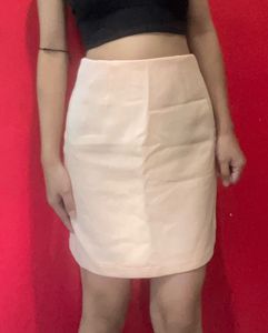 Blush Pink Mini Skirt