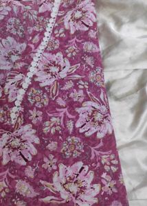 Mauve Color Jaipuri Printed Short Kurti