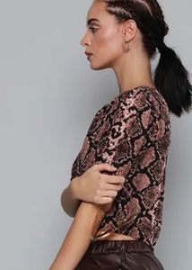 Carlton London Animal Print Top