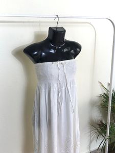 Imported Off White Tube Dress(Women’s)