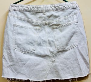 White Denim Skirt 🤍