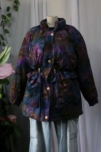 Vintage Adidas Tie-Dye Puffer Jacket