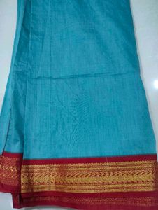 Saree Maroon &amp;Turquoise