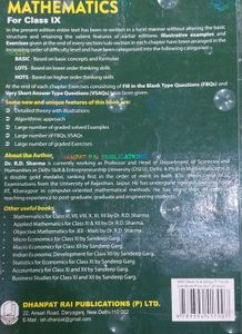 Maths R.D Sharma With Free MCQ&#39;s For Class IX CBSE