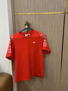 Adidas Red Graphic Tee