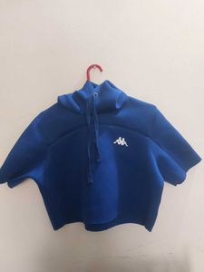Kappa Crop Top With Hoodie